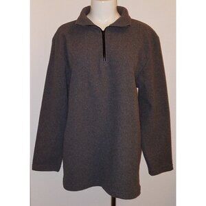 Atlantique Gray Pullover Fleece Top Jacket Women's Size Medium Canada
